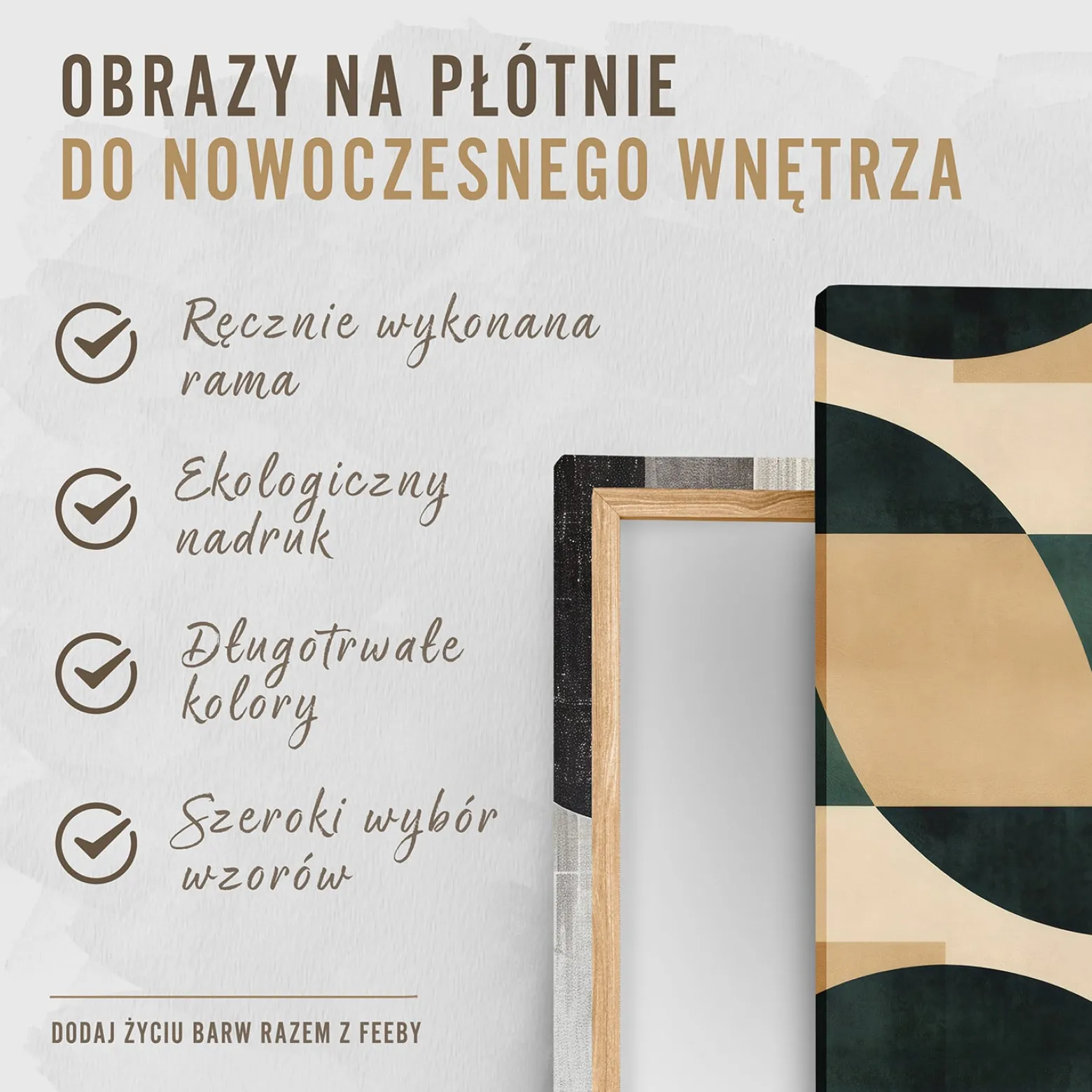 Feeby Obraz na płótnie, Abstrakcja Miasto Niebieski 30x30