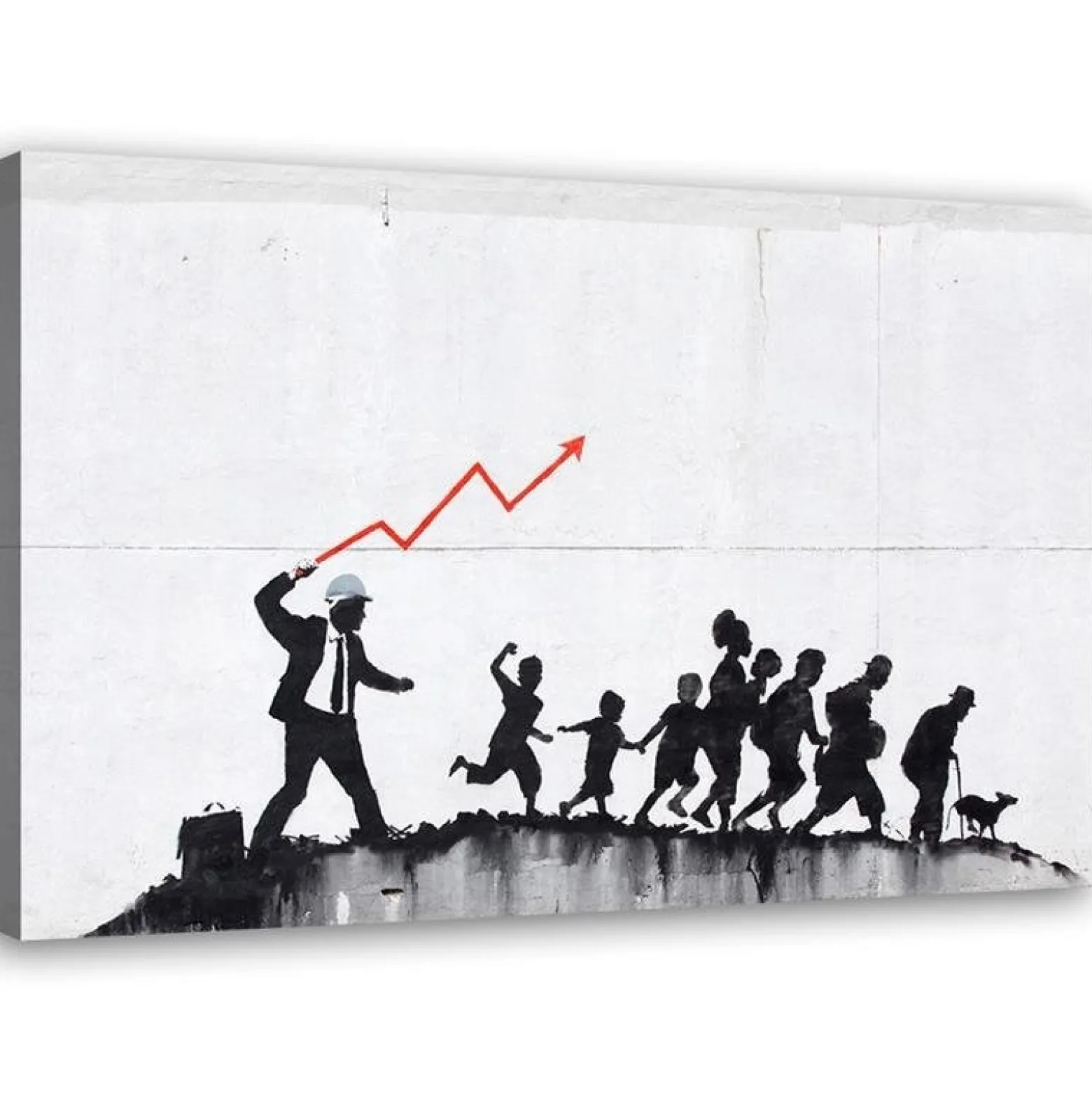 Feeby Obraz na płótnie, Banksy Ekomoniczna polityka 60x40