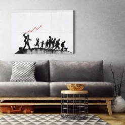 Feeby Obraz na płótnie, Banksy Ekomoniczna polityka 60x40