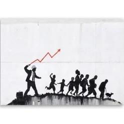 Feeby Obraz na płótnie, Banksy Ekomoniczna polityka 60x40