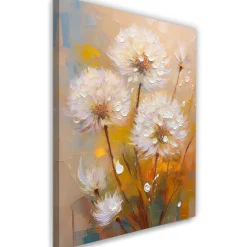 Feeby Obraz na płótnie, Dmuchawce Kwiaty Kolorowe rośliny 40x60