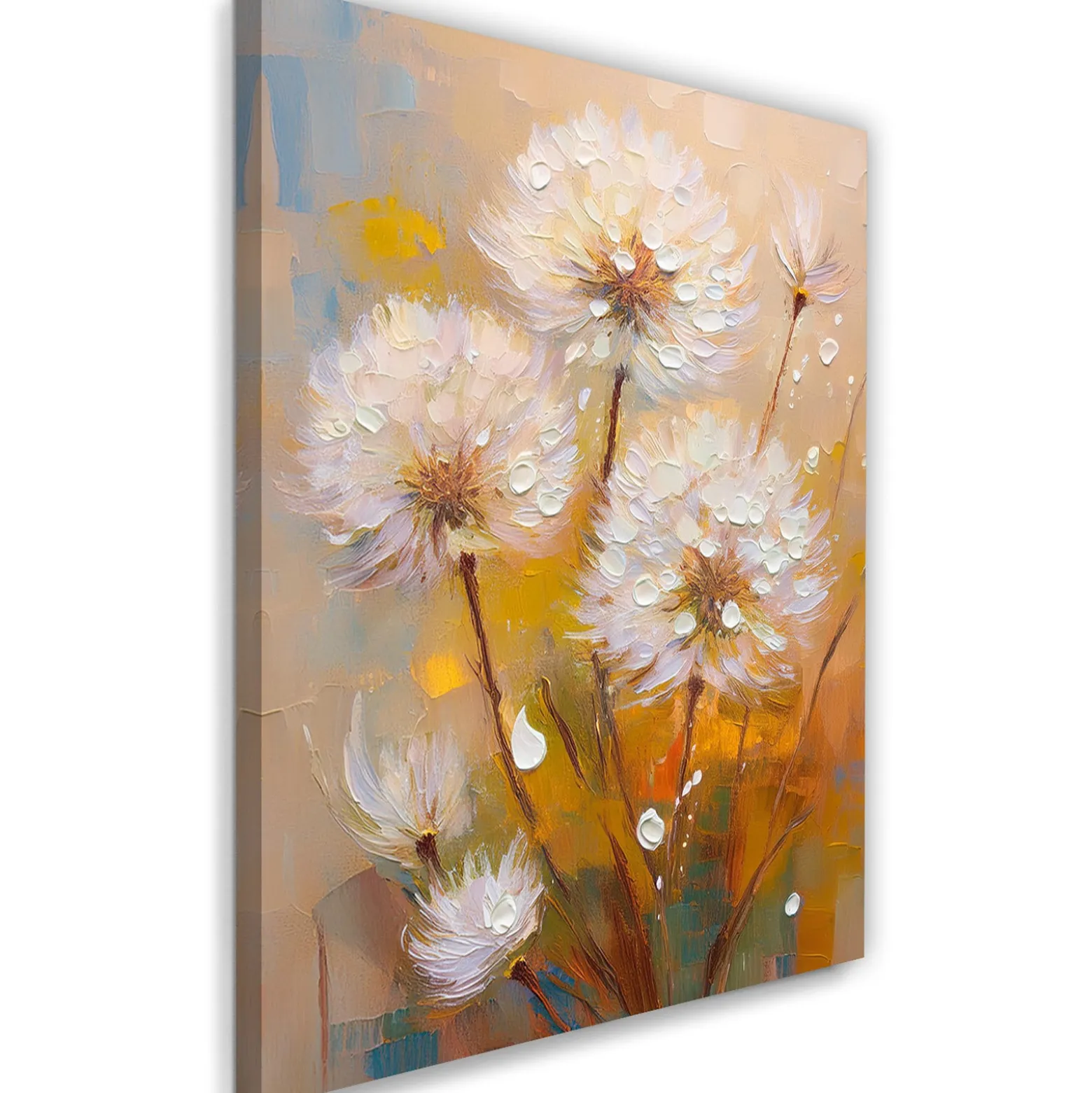 Feeby Obraz na płótnie, Dmuchawce Kwiaty Kolorowe rośliny 40x60