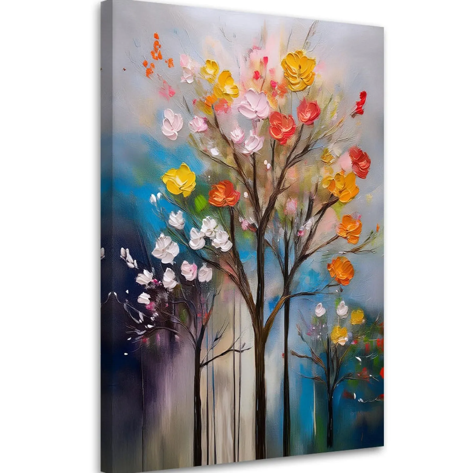 Feeby Obraz na płótnie, Drzewo Abstrakcja Kwiaty 40x60