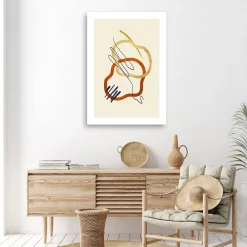 Feeby Obraz na płótnie, Kształty i linie boho 40x60