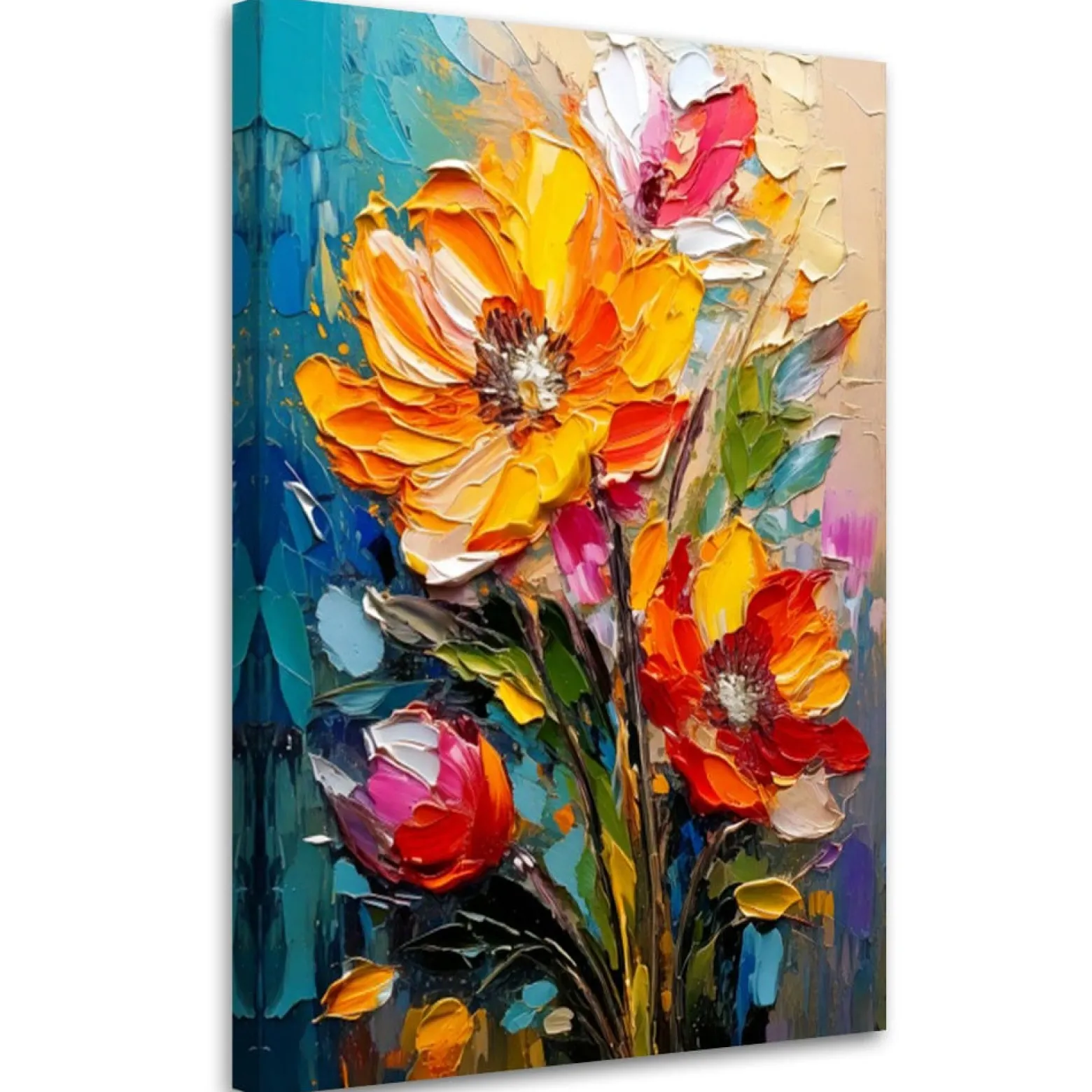 Feeby Obraz na płótnie, Kwiaty Impresjonizm 40x60