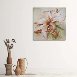 Feeby Obraz na płótnie Lilia wodna i pąki 30x30