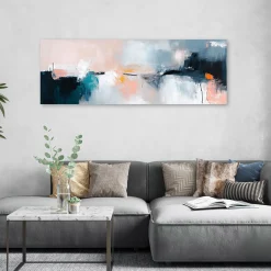 Feeby Obraz na płótnie, Pastelowa Kolorowa Abstrakcja 90x30