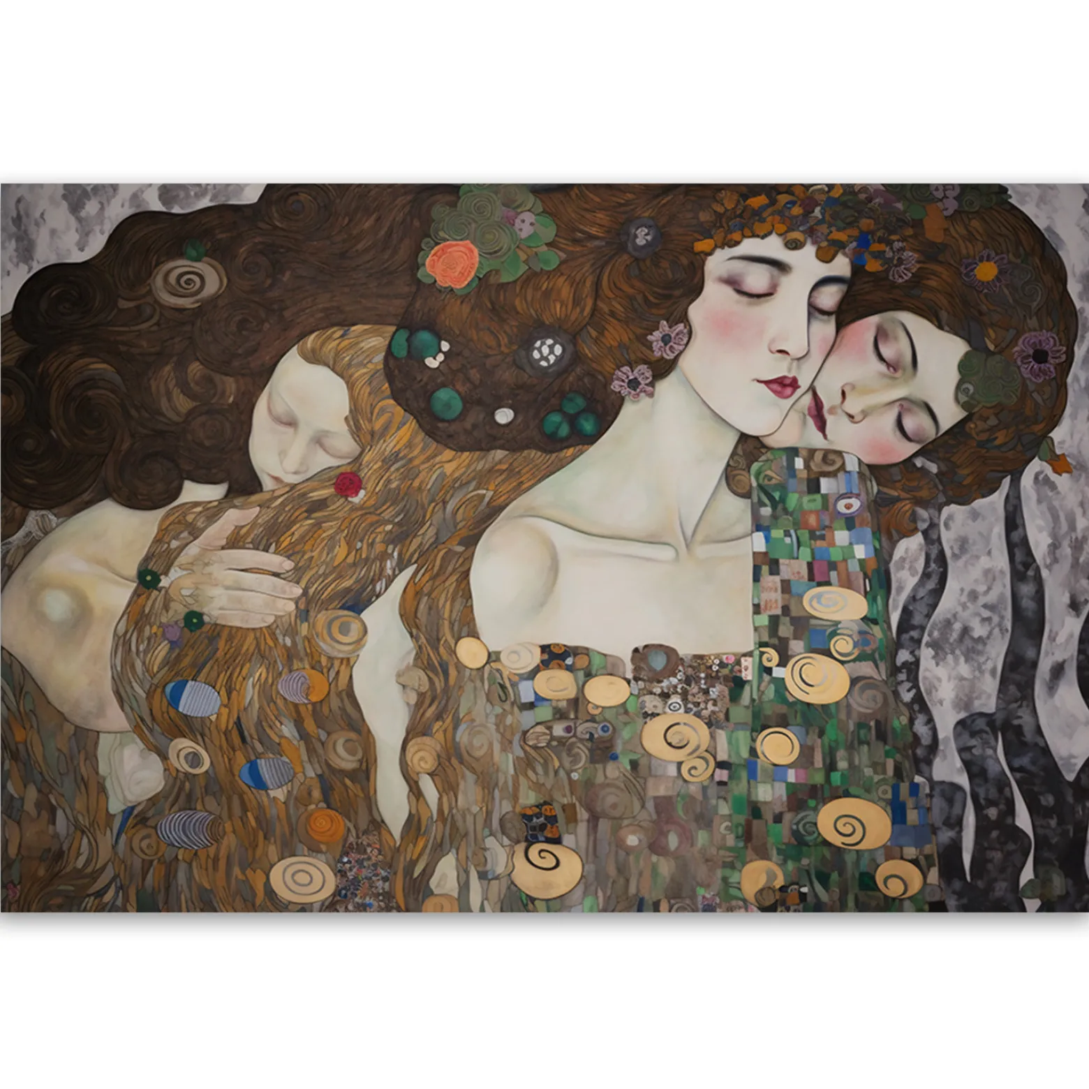 Feeby Obraz na płótnie, Pocałunek kobiet - G. Klimt 60x40