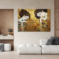 Feeby Obraz na płótnie, Portret kobiety w złocie - G. Klimt 90x60