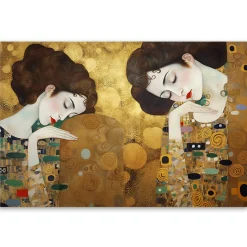 Feeby Obraz na płótnie, Portret kobiety w złocie - G. Klimt 90x60