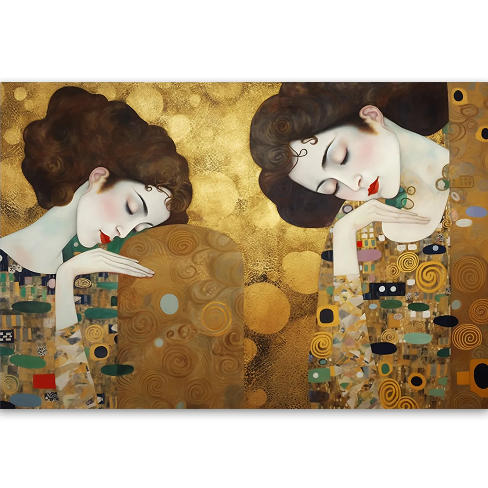 Feeby Obraz na płótnie, Portret kobiety w złocie - G. Klimt 90x60