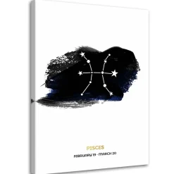 Feeby Obraz na płótnie Znak zodiaku Ryby 40x60