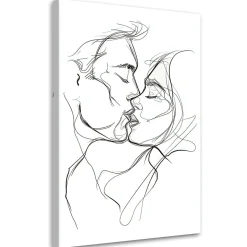 Feeby Obraz, Pocałunek Czarno biały 40x60
