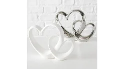 Figurka dekoracyjna Hearts ceramiczna 22 cm mix kolorów