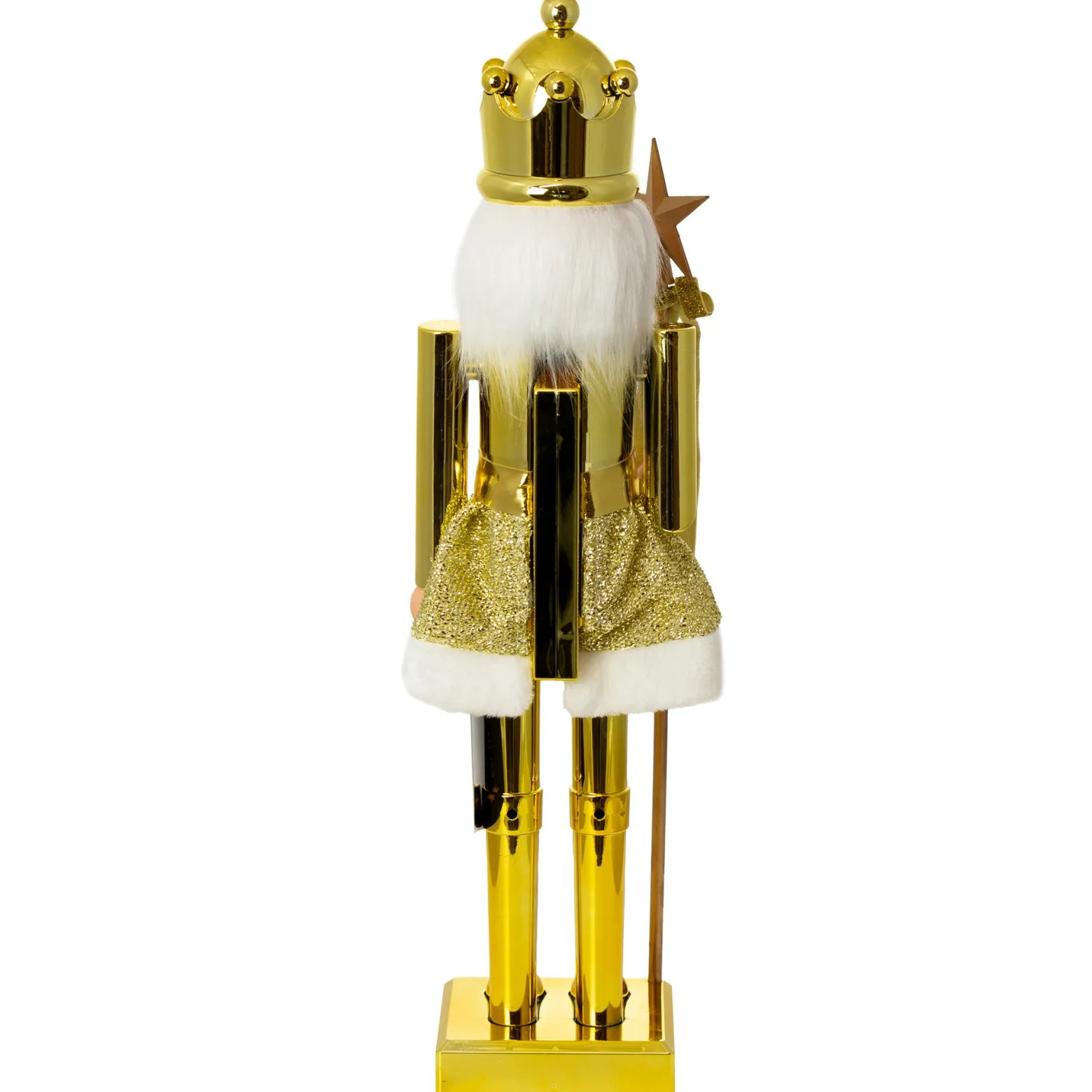 Figurka Dziadek Do Orzechów 60 Cm Boże Narodzenie Złoty