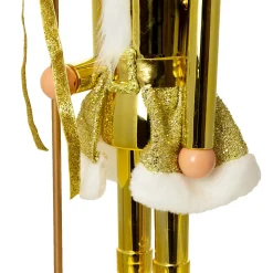 Figurka Dziadek Do Orzechów 60 Cm Boże Narodzenie Złoty