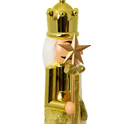 Figurka Dziadek Do Orzechów 60 Cm Boże Narodzenie Złoty