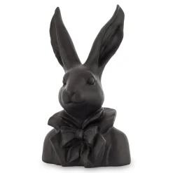 Figurka - popiersie królika 35x20x13 cm TORACE czarny