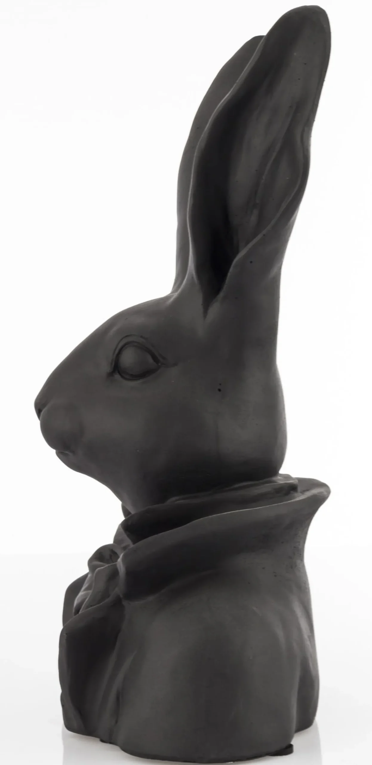 Figurka - popiersie królika 35x20x13 cm TORACE czarny