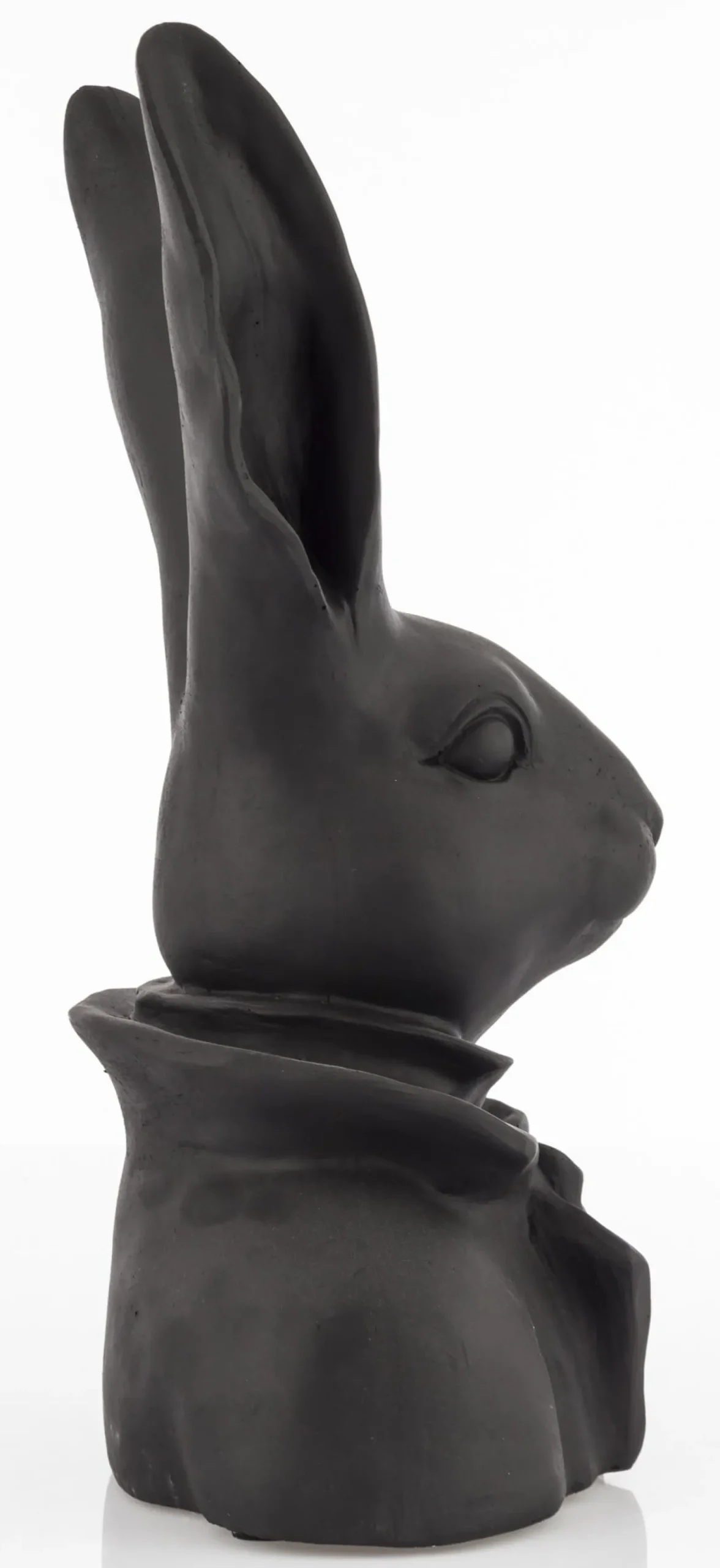Figurka - popiersie królika 35x20x13 cm TORACE czarny