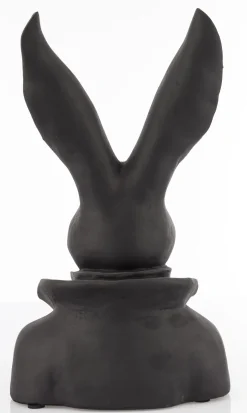Figurka - popiersie królika 35x20x13 cm TORACE czarny