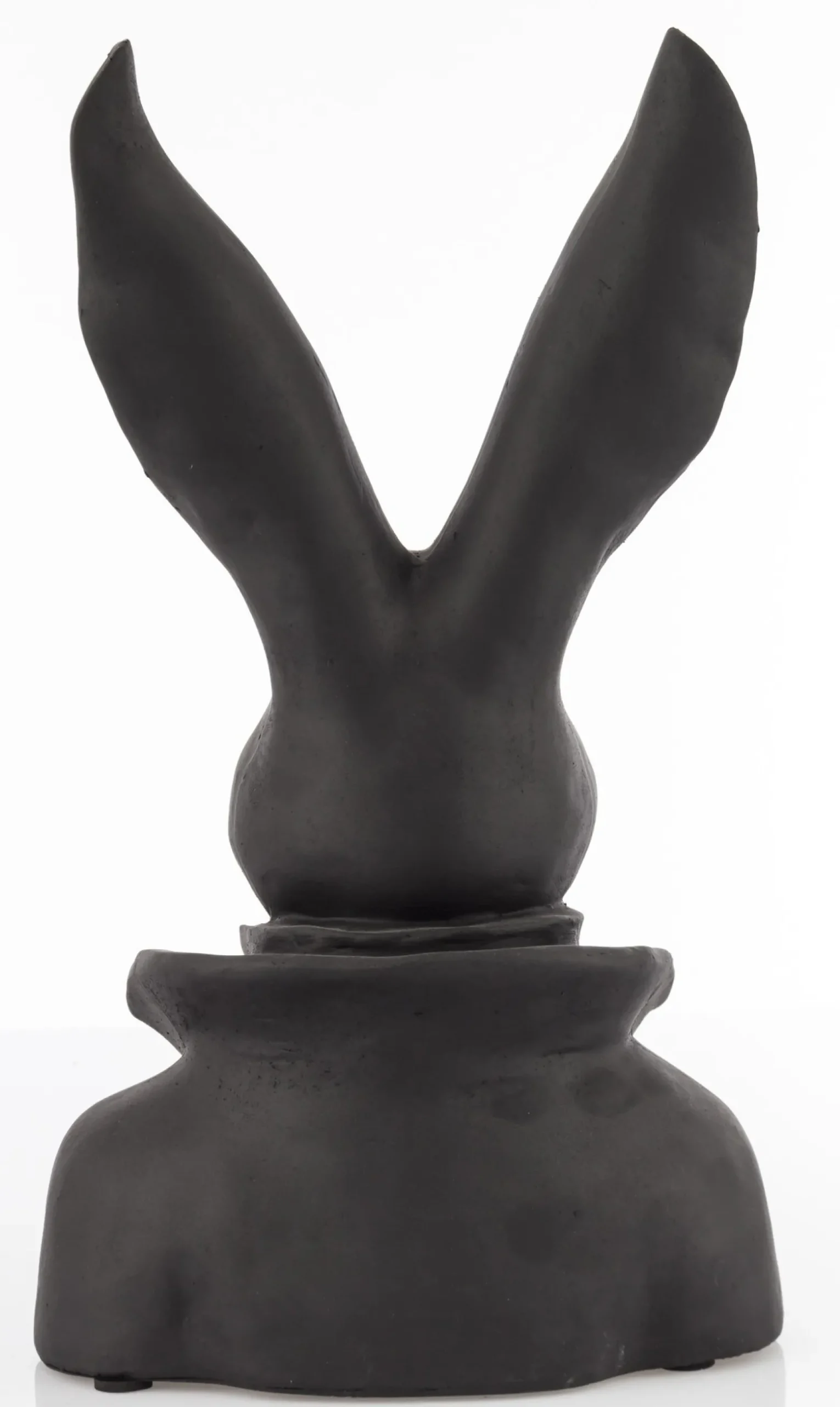 Figurka - popiersie królika 35x20x13 cm TORACE czarny