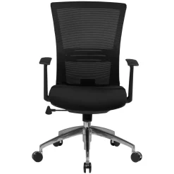 FineBuy Krzesło do biurka Tkanina czarny