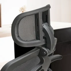 FineBuy Krzesło obrotowe Mesh czarne 120 kg