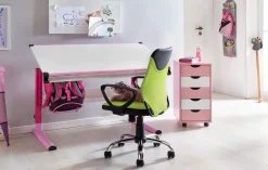 FineBuy Krzesło obrotowe Tkanina zielony