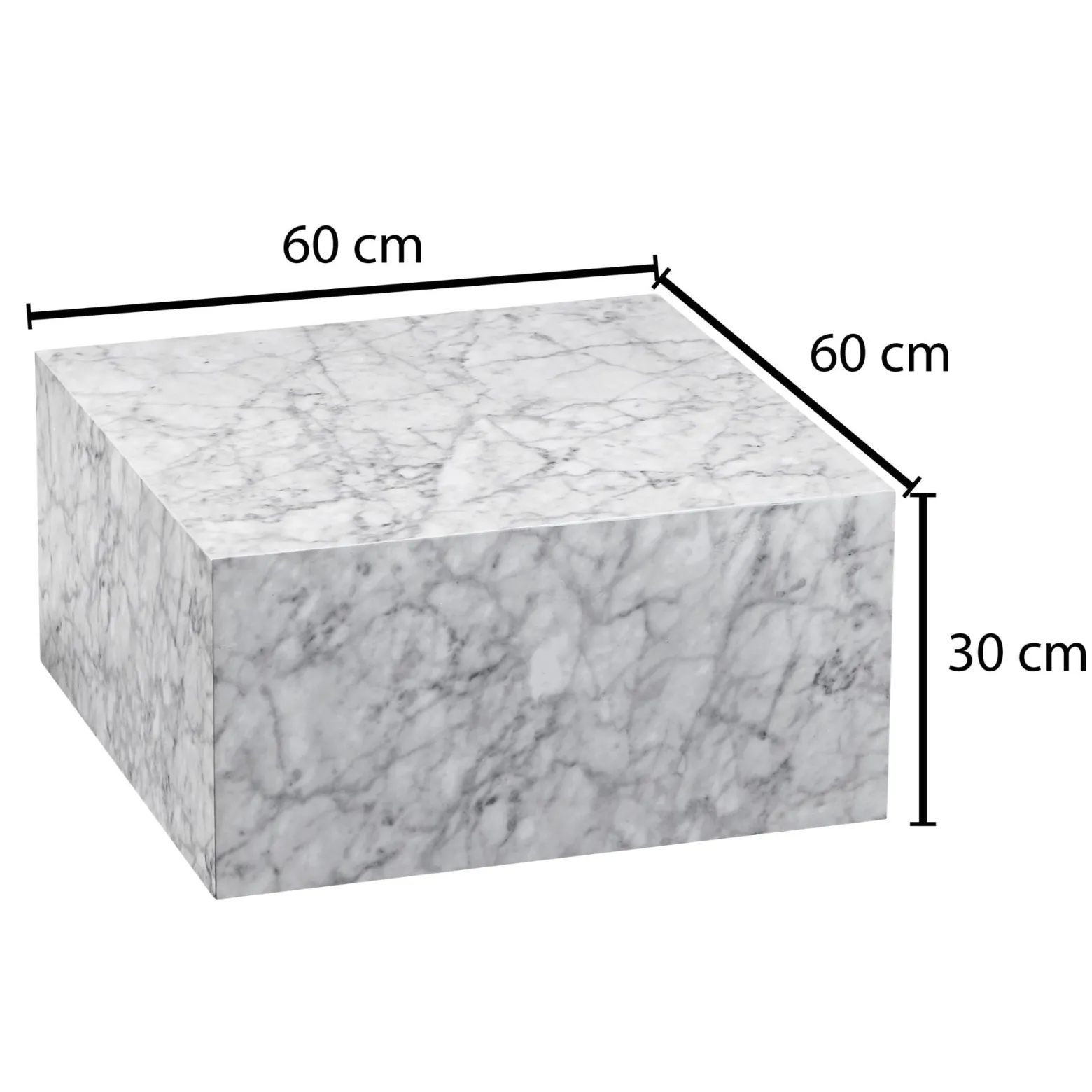 FineBuy Stolik kawowy mdf biały