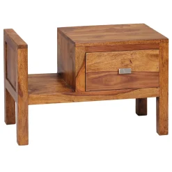 FineBuy Stolik nocny drewno brązowy