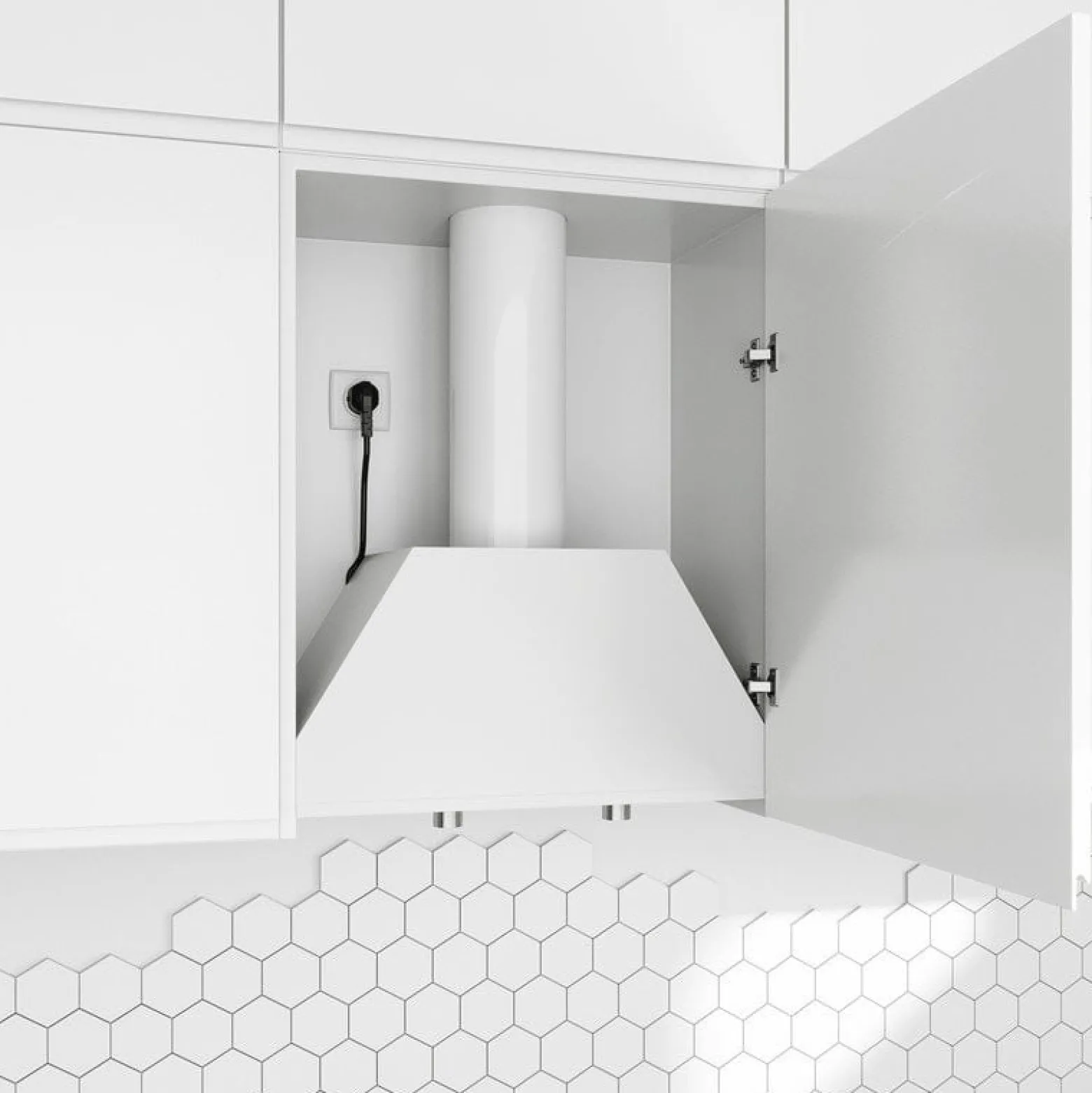 FLOWERI 60.2 WHITE Okap kuchenny