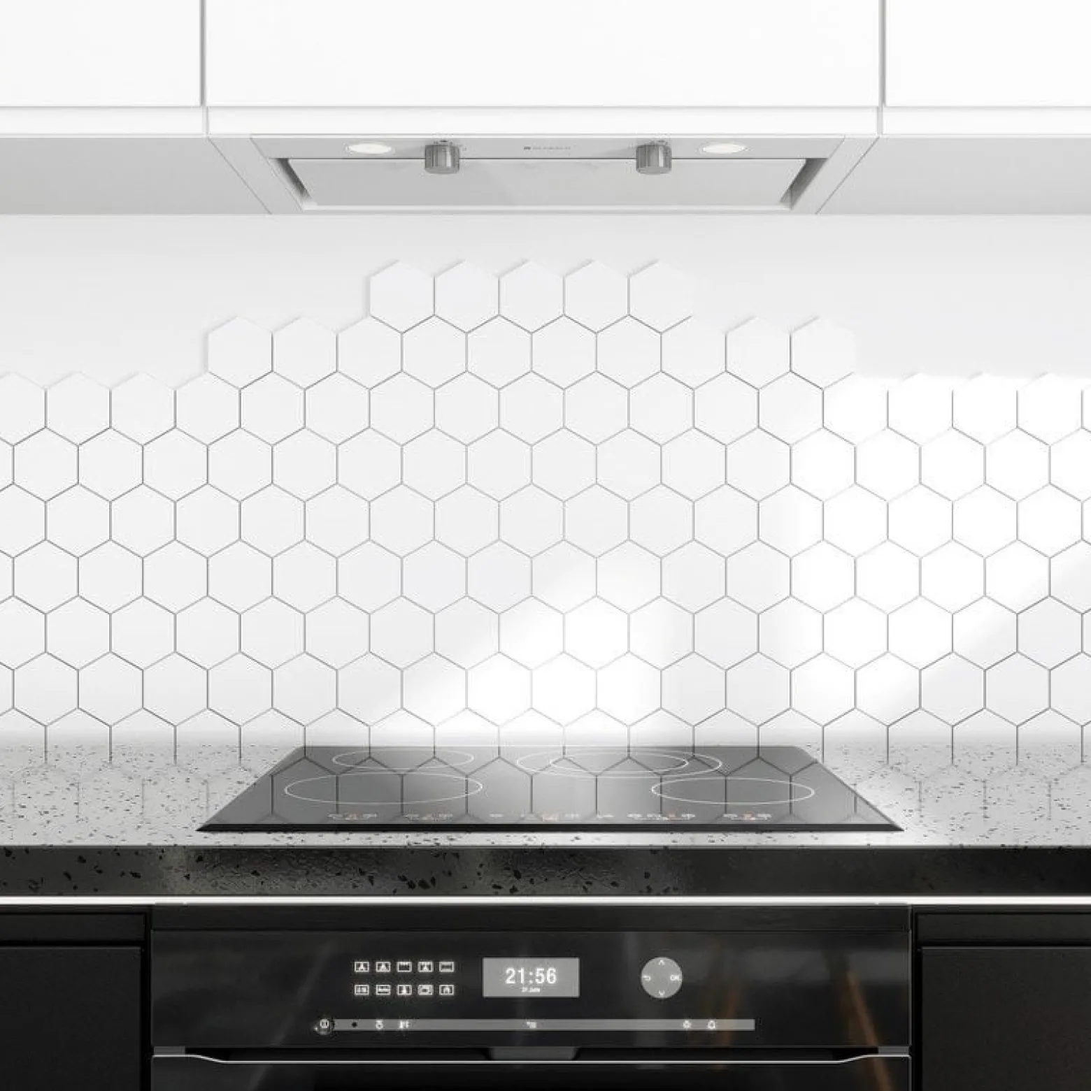 FLOWERI 60.2 WHITE Okap kuchenny
