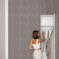 Folia meblowa Szare drewno 50x100 Okleina samoprzylepna Kuchnia Mat