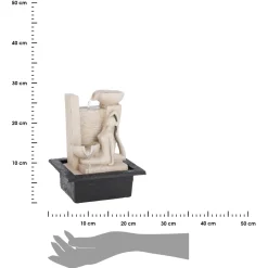 Fontanna wewnętrzna z joginką LED relaksacyjna poliresin 29 cm