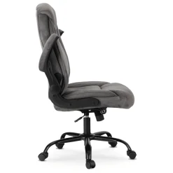 Fotel Biurowy Obrotowy Krzesło Do Biurka Ergonomiczny Szary COMFORT