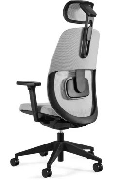Fotel ergonomiczny Popfit szary tkanina/siatka