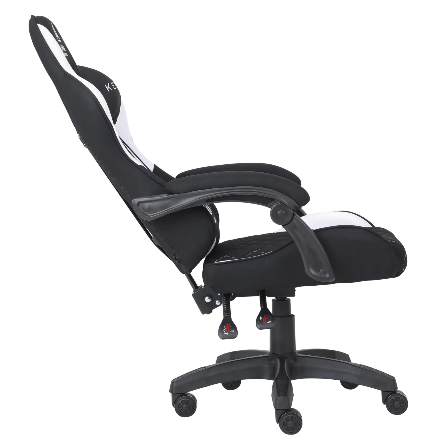 Fotel Gamingowy Materiałowy Biurowy Krzesło Alpha Gaming Kevlar Biały