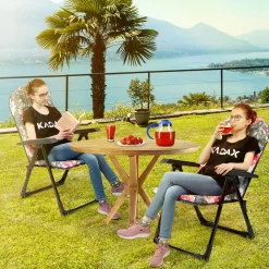 Fotel Leżak Ogrodowy Plażowy Regulowany 110kg