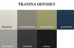 Fotel ogrodowy MALIBU na taras, tkanina Odyssey, Granatowy
