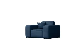 Fotel ogrodowy MALIBU na taras, tkanina Odyssey, Granatowy