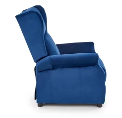 Fotel AGUSTIN 2 VELVET granatowy rozkładany