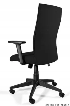 Fotel biurowy BLACK ON BLACK PLUS czarny/tkanina
