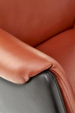 Fotel biurowy Cavallo brązowy