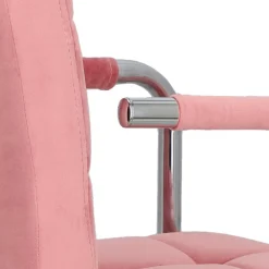 Fotel biurowy Cosmo Arm różowy velvet