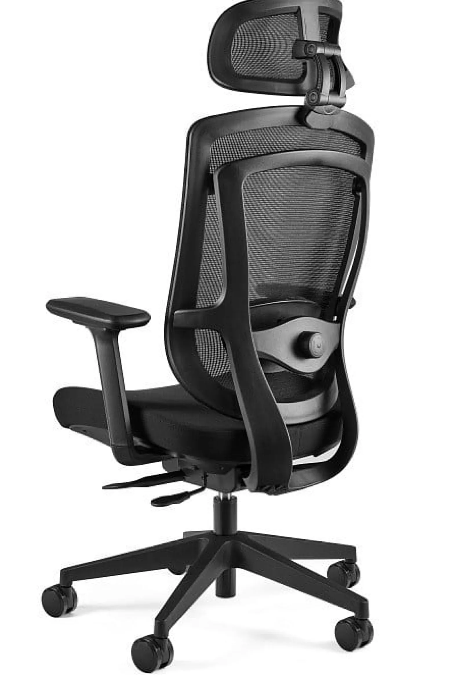 Fotel biurowy Ergoflex czarny tkanina/siatka