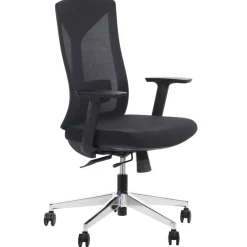 Fotel biurowy HAGER czarny/metal
