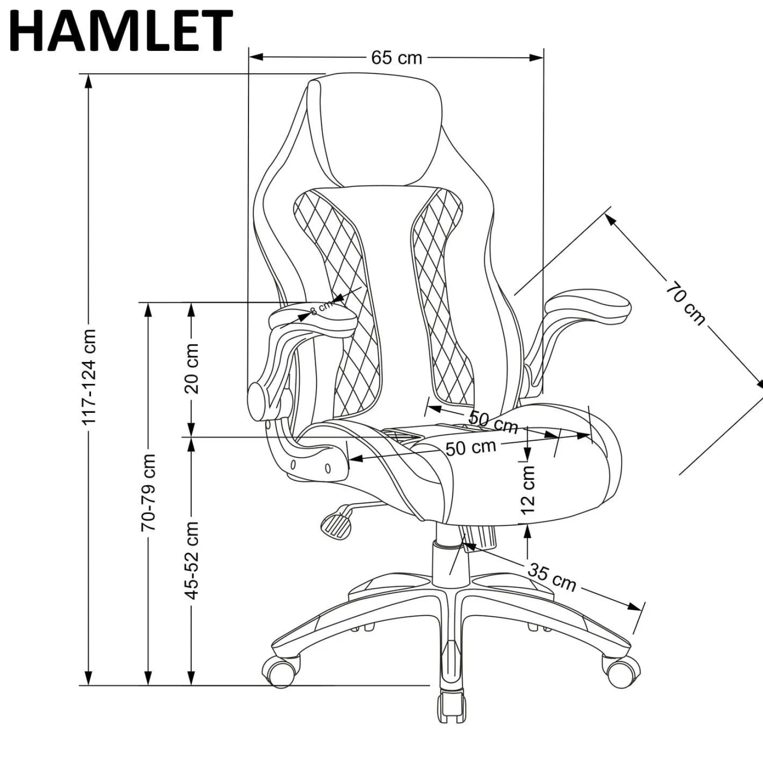 Fotel biurowy Lamet szary