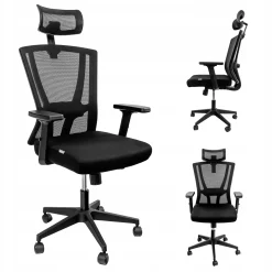 Fotel Biurowy Obrotowy Ergonomiczny Regulowany Furvero Zenith BHP