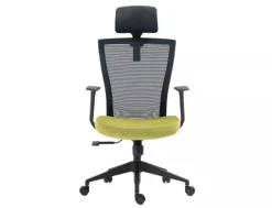 Fotel biurowy Q-328H czarny/zielony
